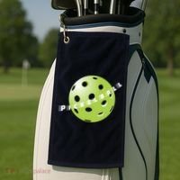 Pickleball Time Front And Back Golf Towel thumb 3