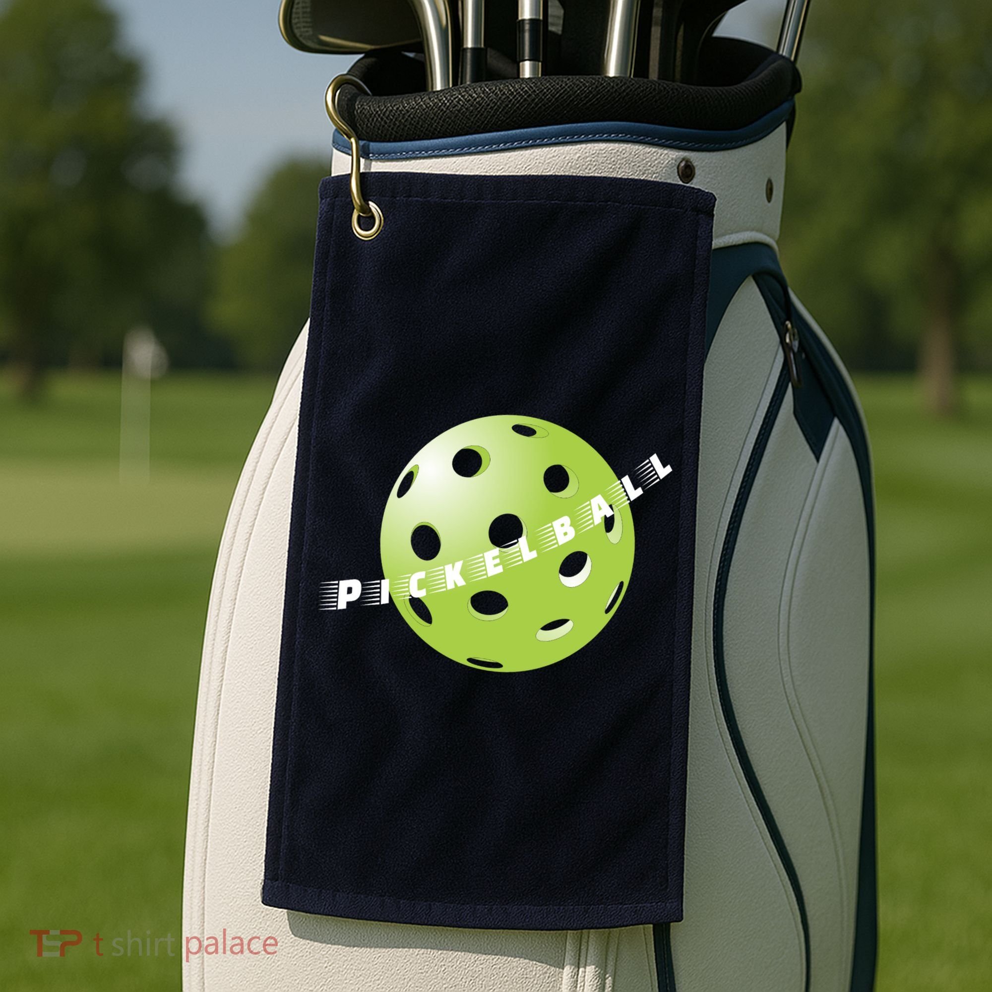 Pickleball Time Front And Back Golf Towel