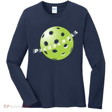 Pickleball Time Front And Back Women's Long Sleeve Shirt