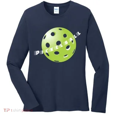Pickleball Time Front And Back Women's Long Sleeve Shirt