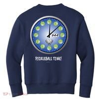 Pickleball Time Front And Back Kids Sweatshirt thumb 1