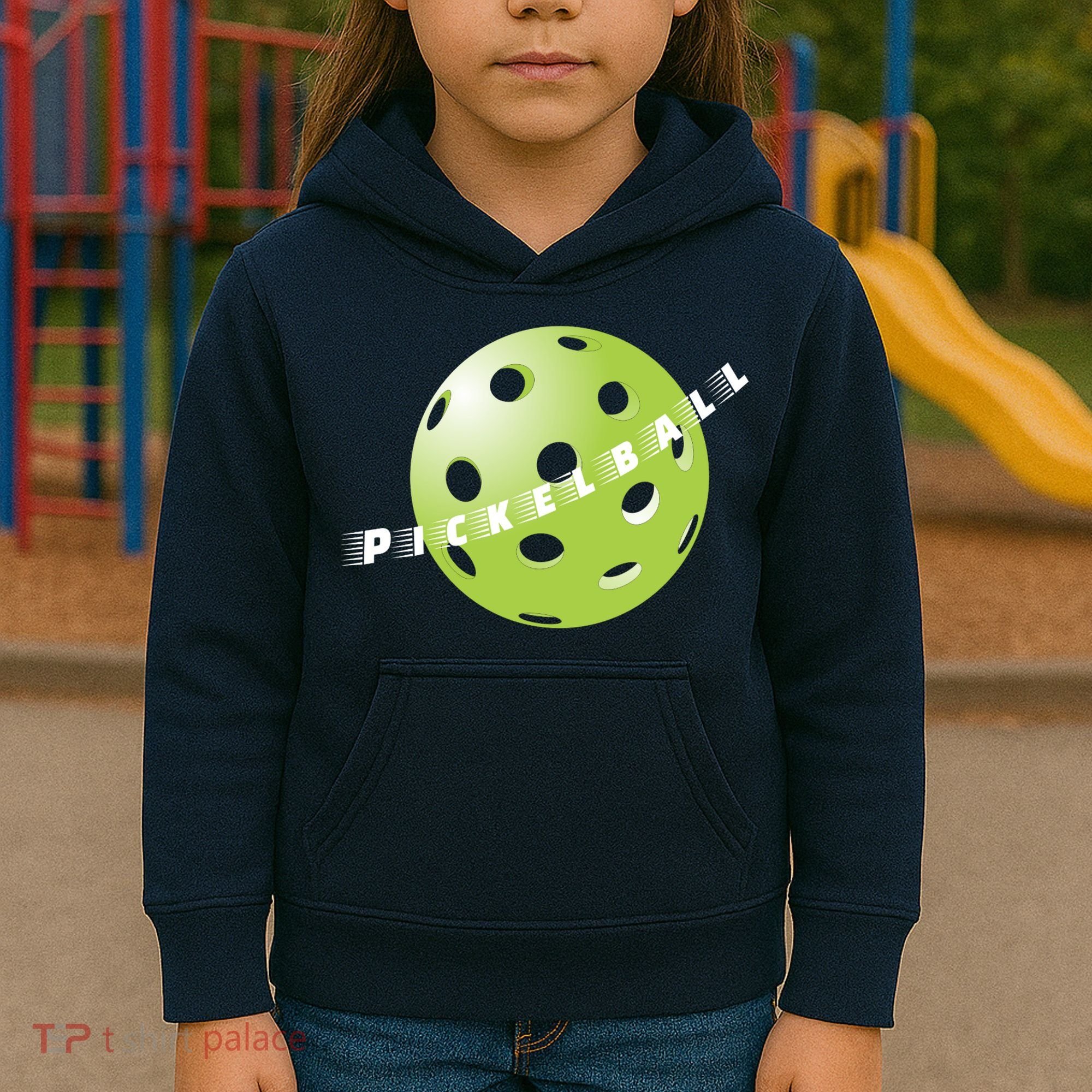 Pickleball Time Front And Back Kids Hoodie