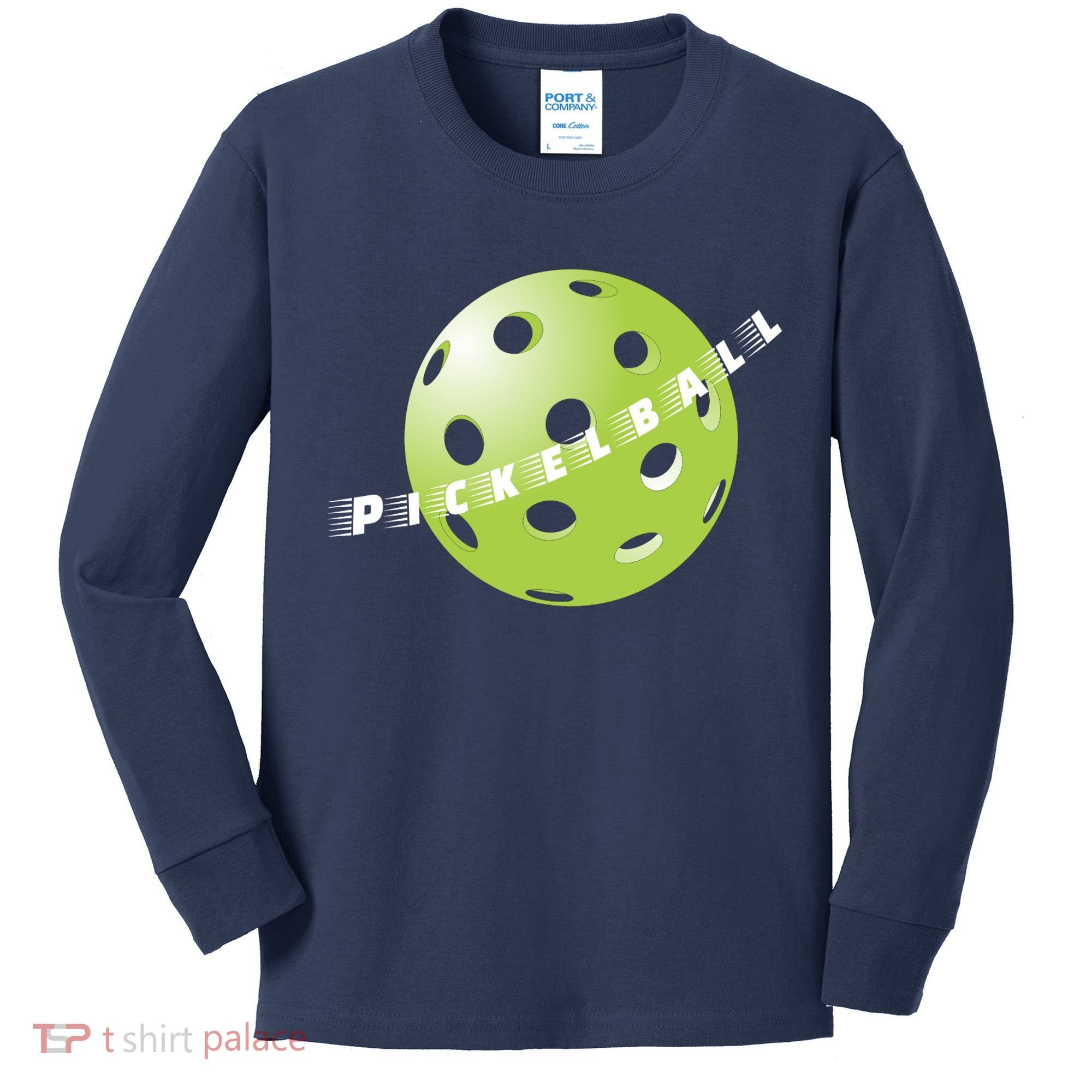 Pickleball Time Front And Back Kids Long Sleeve Shirt