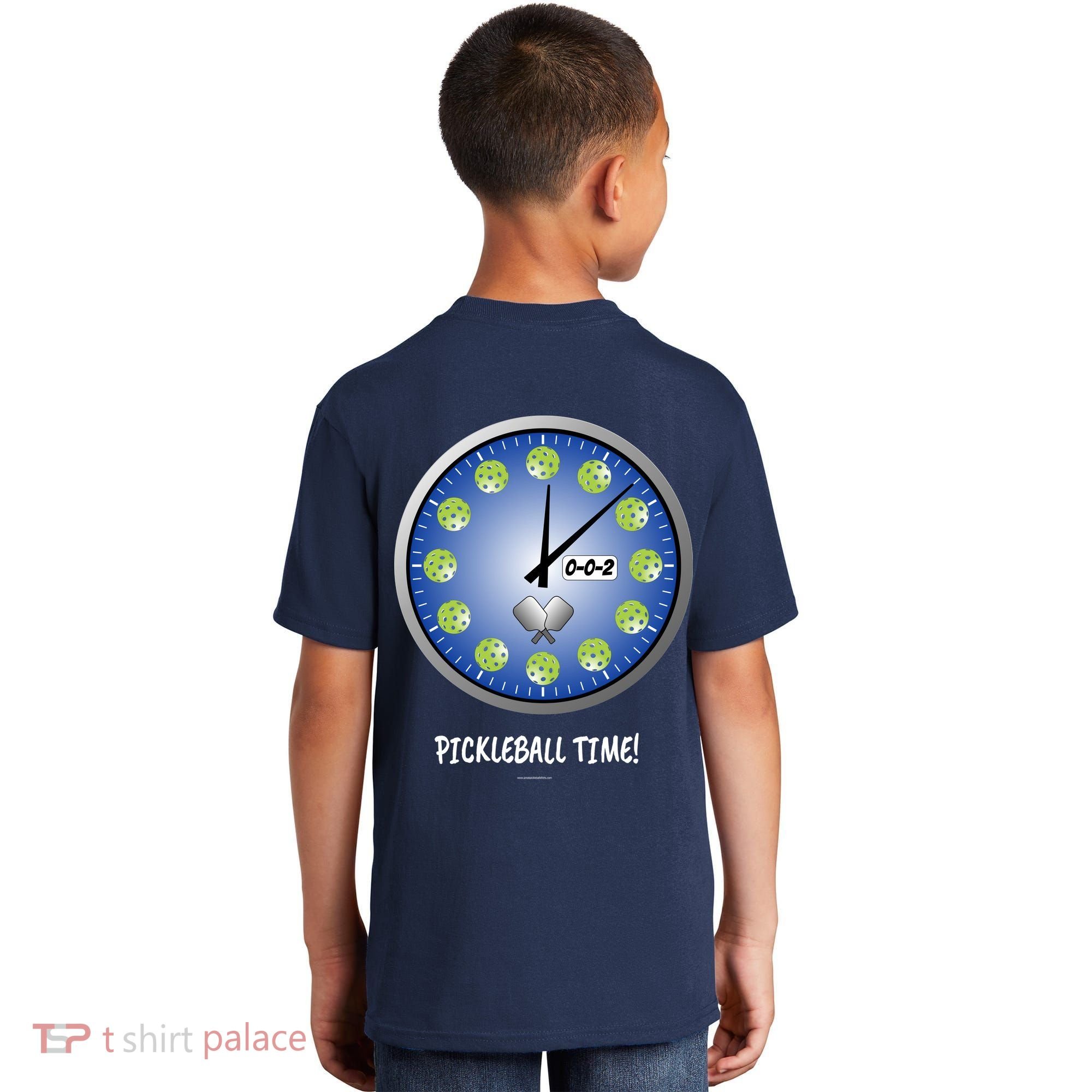 Pickleball Time Front And Back Kids T-Shirt