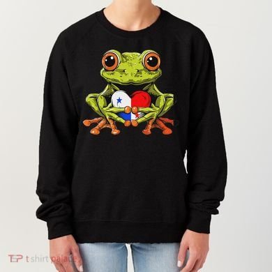 Panama Toad Frog Heart Panamanian Roots Panamanian Pride Women's Sweatshirt