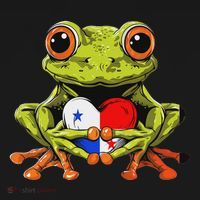 Panama Toad Frog Heart Panamanian Roots Panamanian Pride Backpack thumb 2