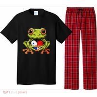 Panama Toad Frog Heart Panamanian Roots Panamanian Pride Pajama Set thumb 0