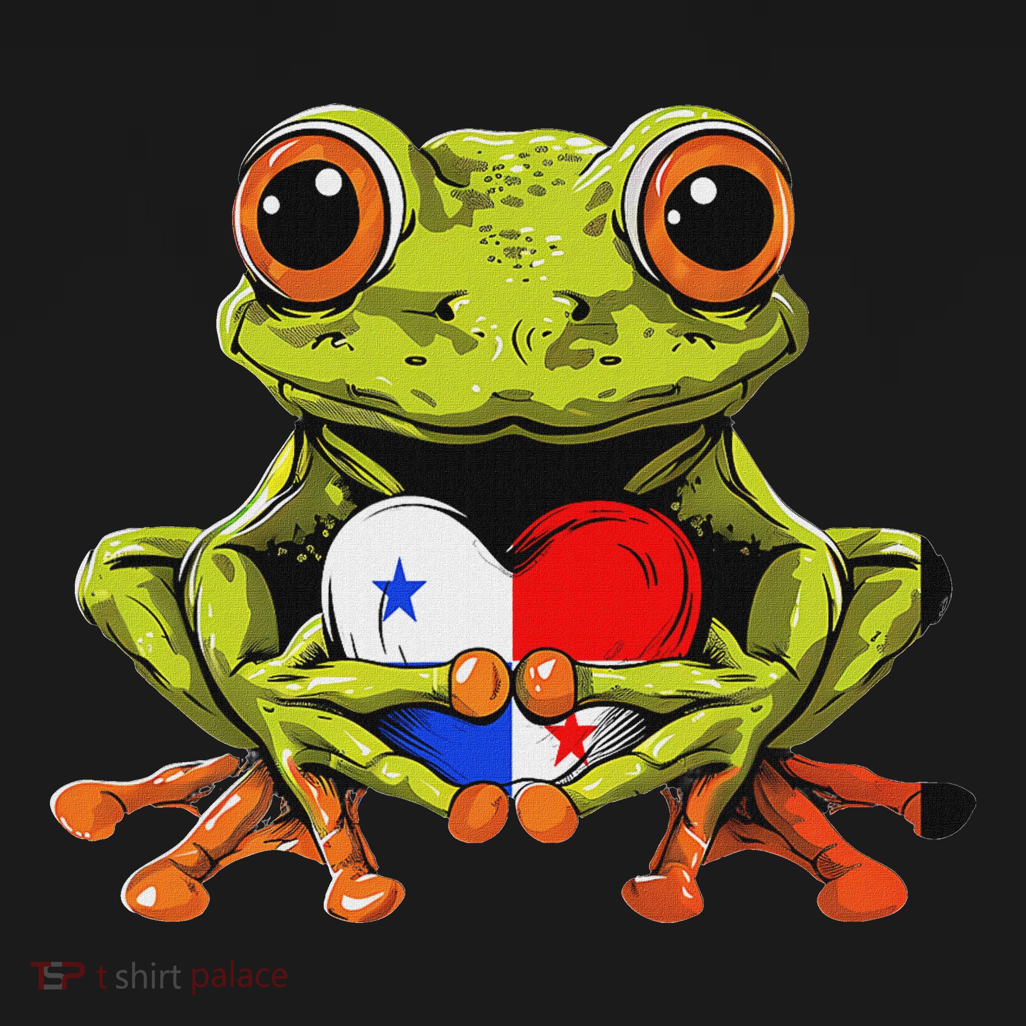 Panama Toad Frog Heart Panamanian Roots Panamanian Pride Pajama Set