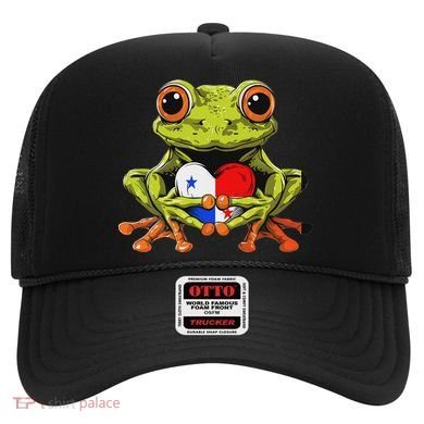 Panama Toad Frog Heart Panamanian Roots Panamanian Pride Hat