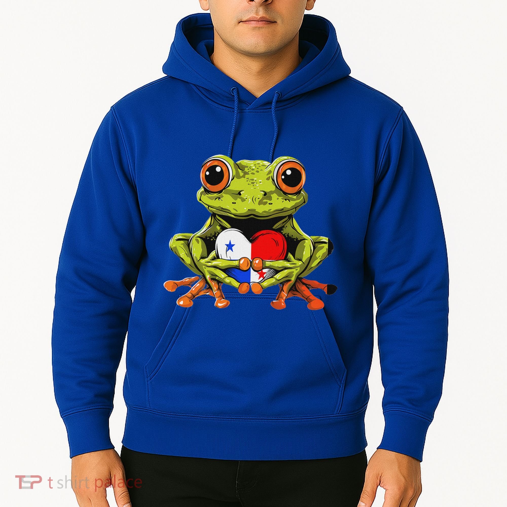 Panama Toad Frog Heart Panamanian Roots Panamanian Pride Hoodie