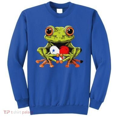 Panama Toad Frog Heart Panamanian Roots Panamanian Pride Sweatshirt