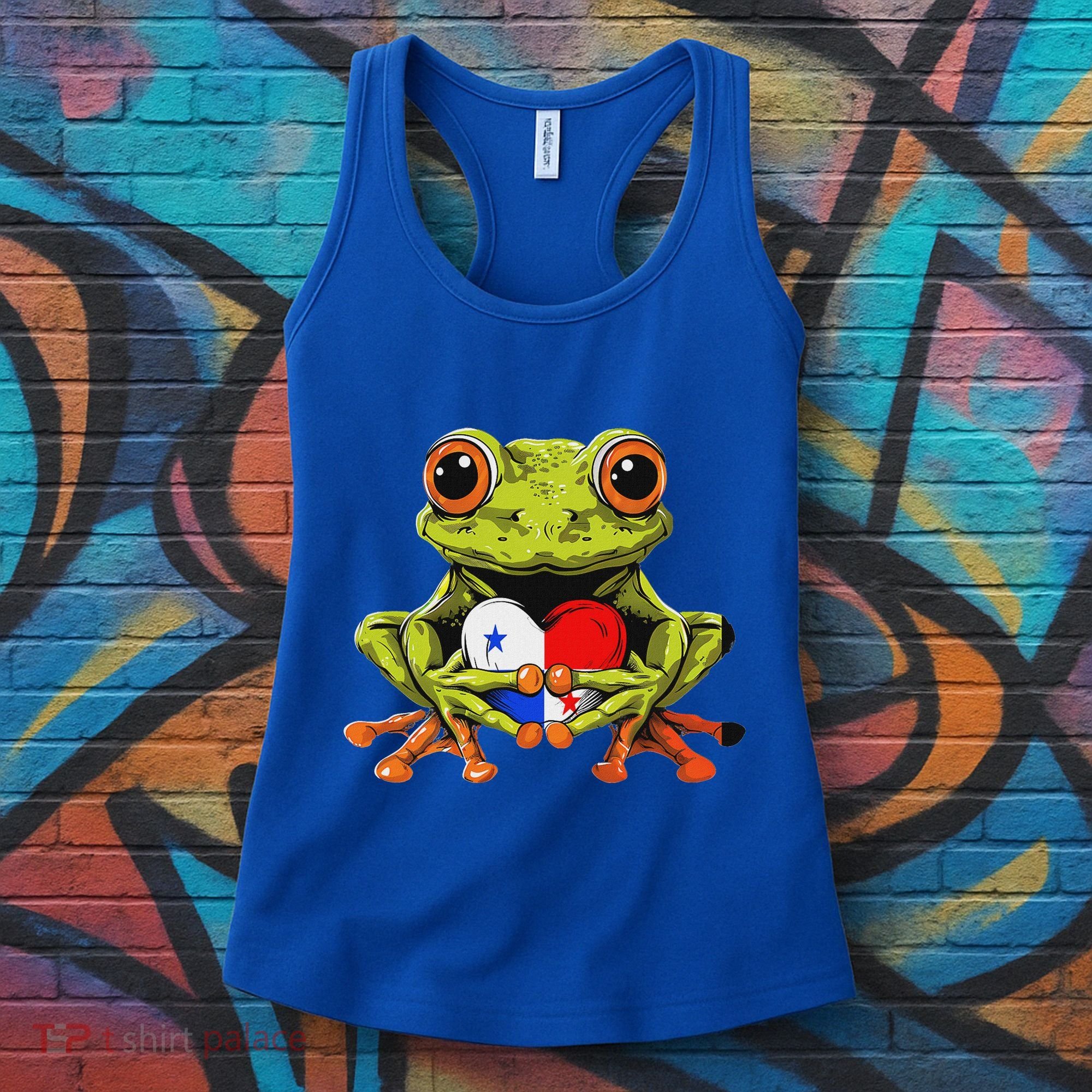 Panama Toad Frog Heart Panamanian Roots Panamanian Pride Women's Tank Top