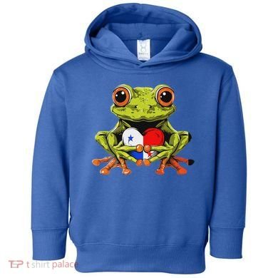 Panama Toad Frog Heart Panamanian Roots Panamanian Pride Toddler Hoodie