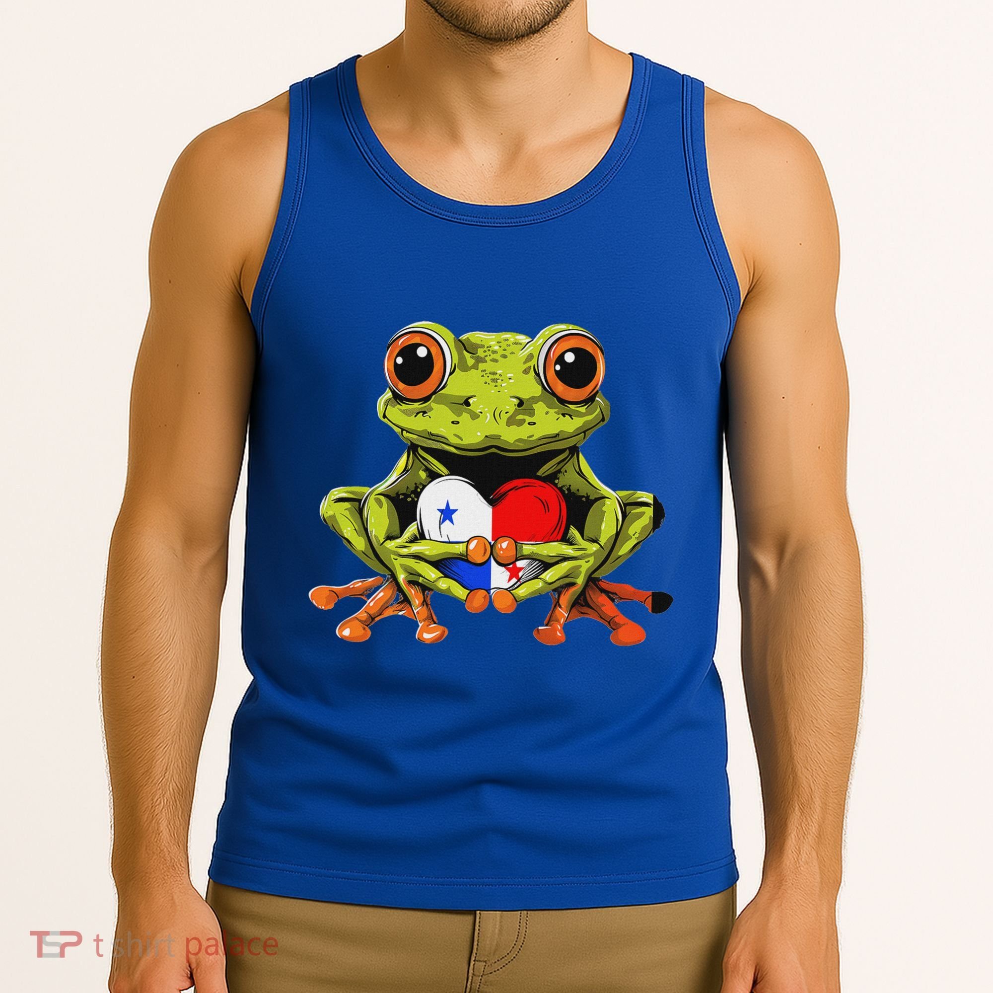 Panama Toad Frog Heart Panamanian Roots Panamanian Pride Tank Top