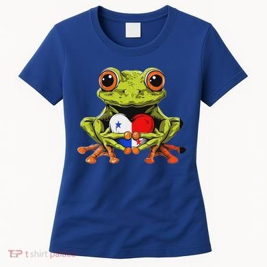 Panama Toad Frog Heart Panamanian Roots Panamanian Pride Women's T-Shirt