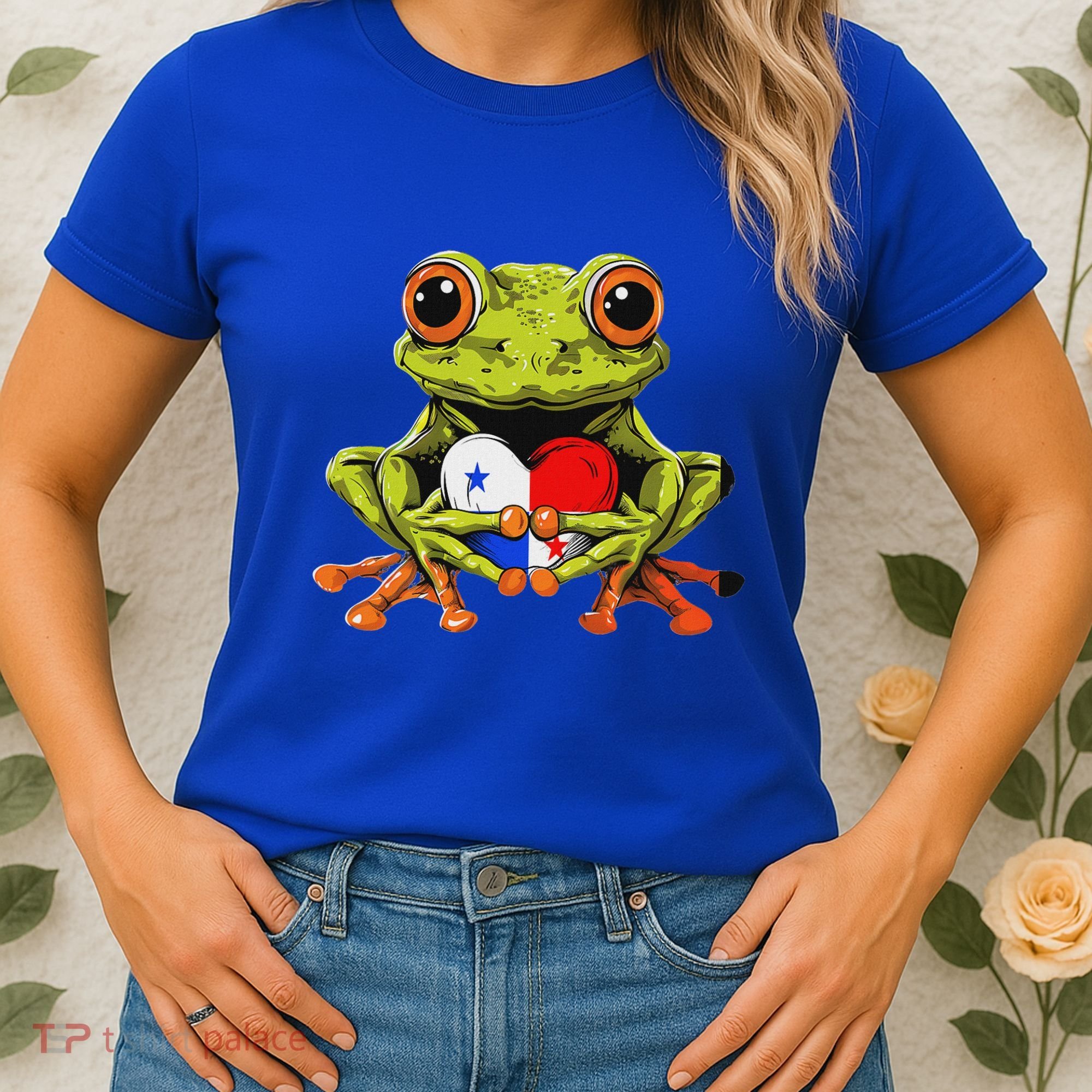 Panama Toad Frog Heart Panamanian Roots Panamanian Pride Women's T-Shirt