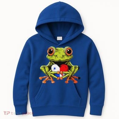 Panama Toad Frog Heart Panamanian Roots Panamanian Pride Kids Hoodie