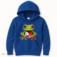 Panama Toad Frog Heart Panamanian Roots Panamanian Pride Kids Hoodie thumb 0