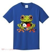 Panama Toad Frog Heart Panamanian Roots Panamanian Pride Kids T-Shirt thumb 0