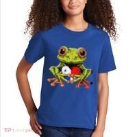 Panama Toad Frog Heart Panamanian Roots Panamanian Pride Kids T-Shirt thumb 2