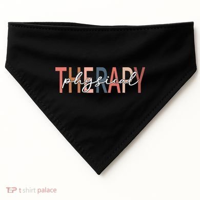 Physical Therapy Funny Physical Therapist pt therapist month USA-Made Doggie Bandana