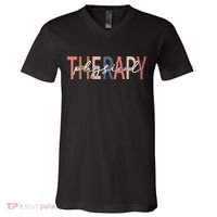 Physical Therapy Funny Physical Therapist pt therapist month V-Neck T-Shirt thumb 0