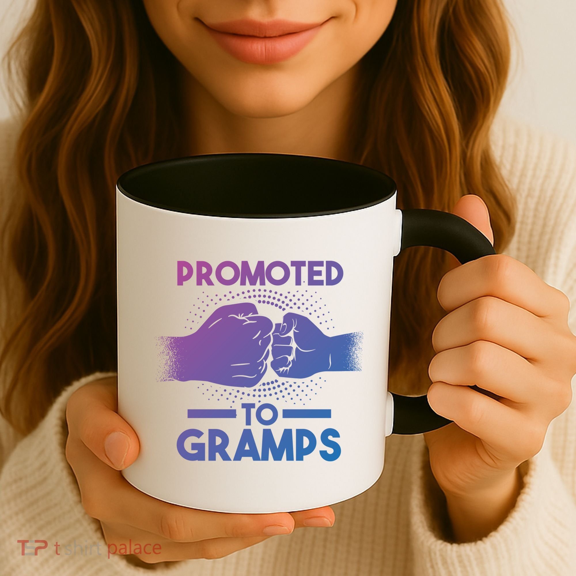 Promoted To Gramps Grandpa Cool Gift Coffee Mug