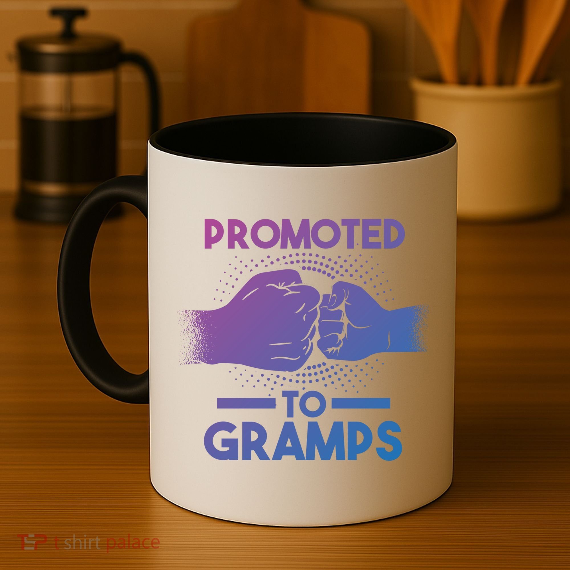 Promoted To Gramps Grandpa Cool Gift Coffee Mug