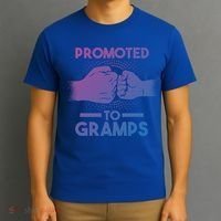 Promoted To Gramps Grandpa Cool Gift T-Shirt thumb 3