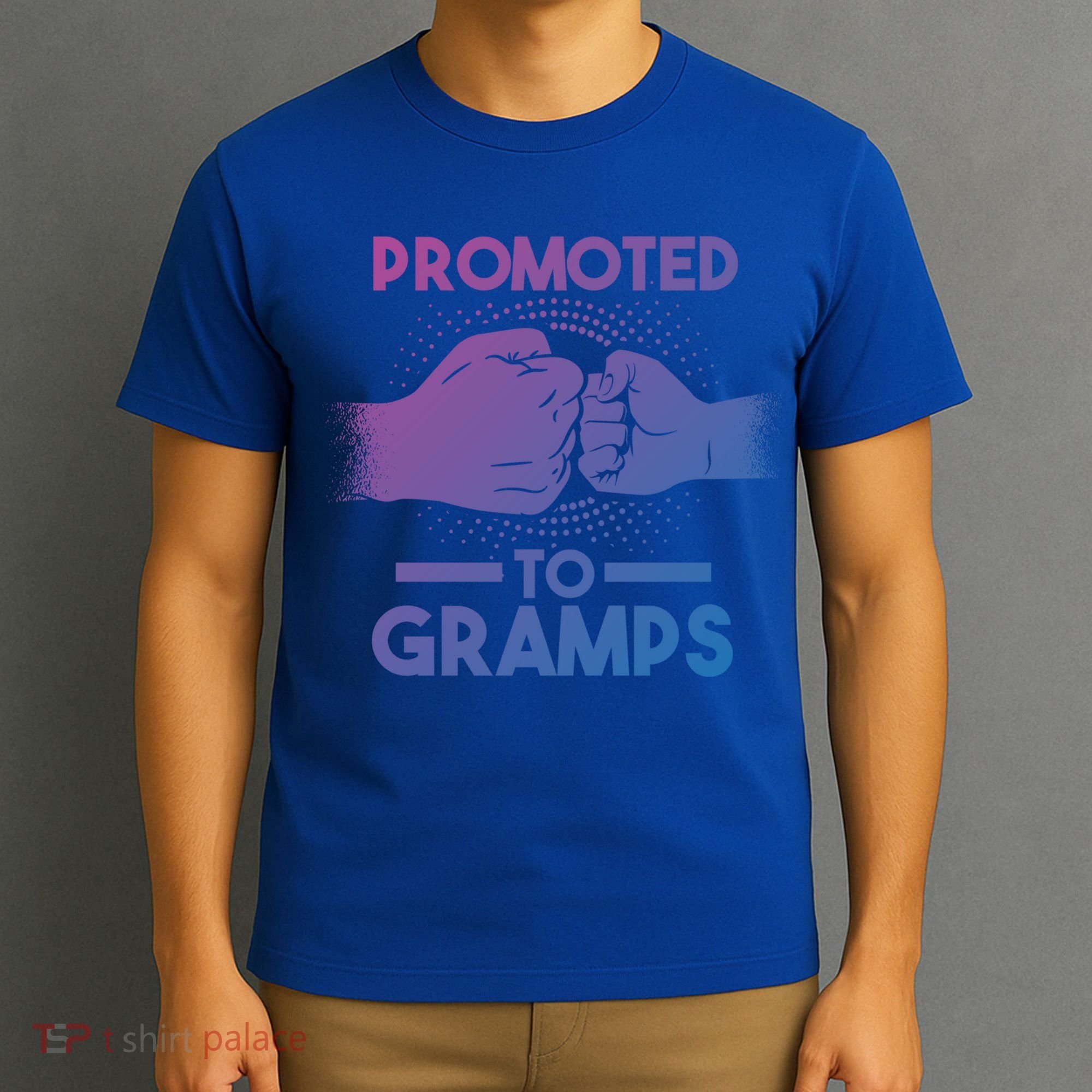 Promoted To Gramps Grandpa Cool Gift T-Shirt
