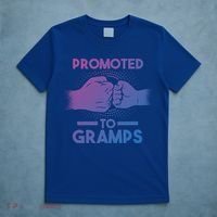 Promoted To Gramps Grandpa Cool Gift T-Shirt thumb 5