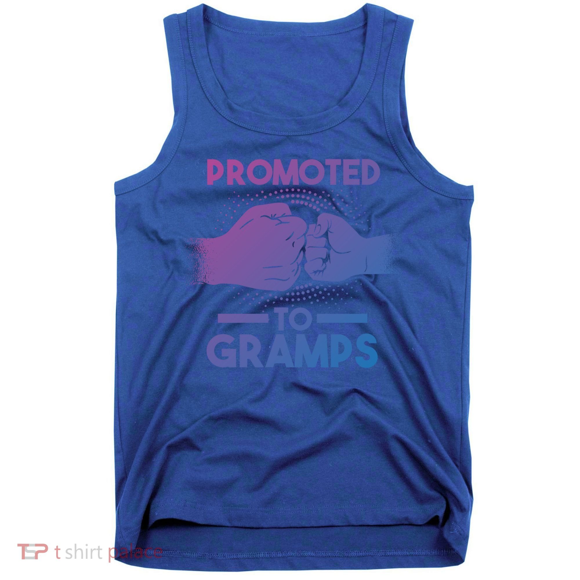 Promoted To Gramps Grandpa Cool Gift Tank Top