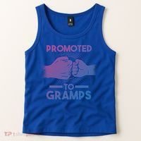 Promoted To Gramps Grandpa Cool Gift Tank Top thumb 2