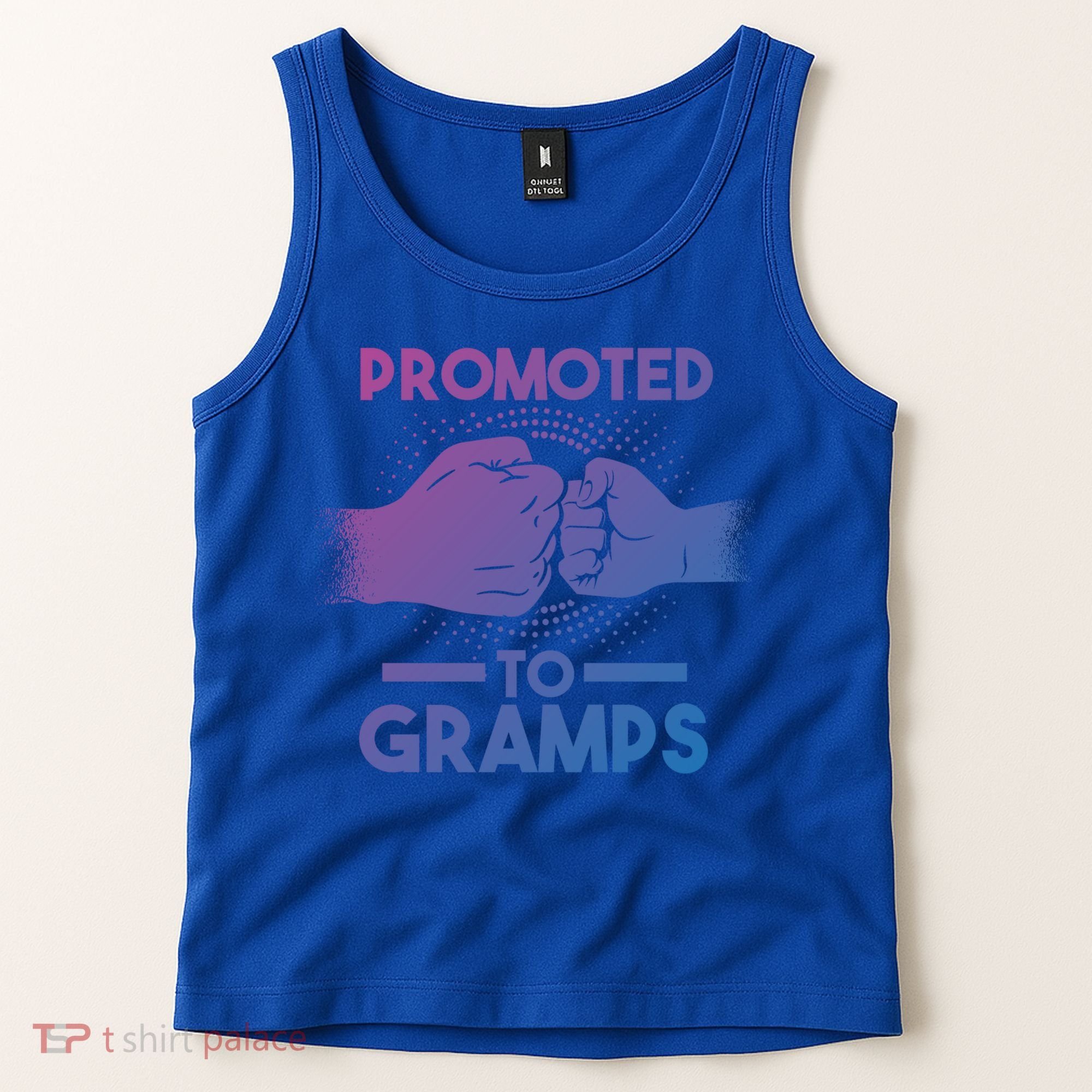 Promoted To Gramps Grandpa Cool Gift Tank Top