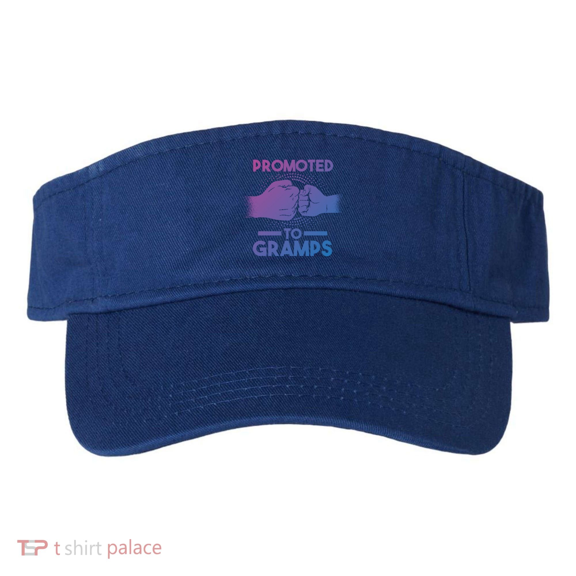 Promoted To Gramps Grandpa Cool Gift Visor
