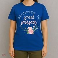 Promoted To Grandma First Time Nana Pregnancy Announcement Gift T-Shirt thumb 4