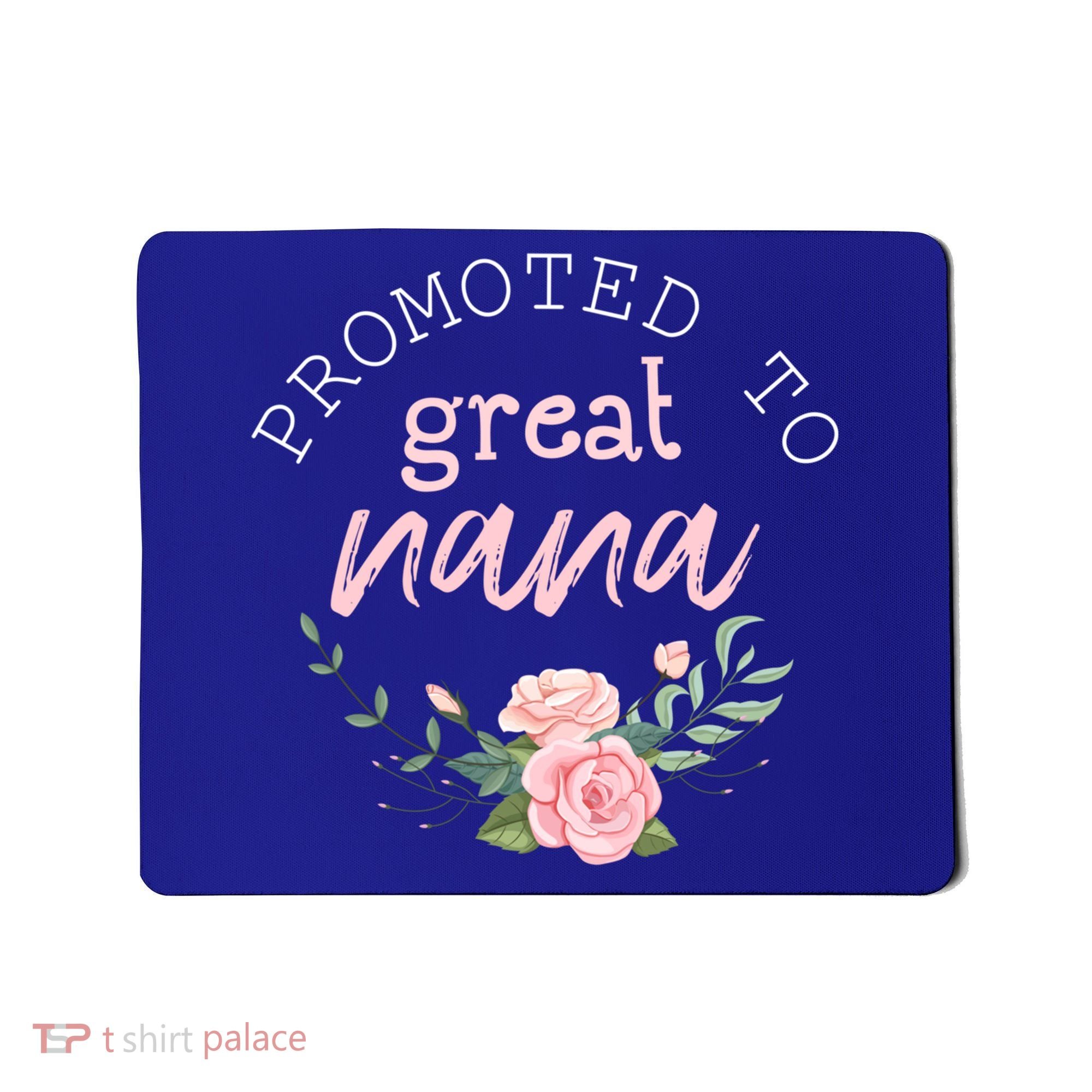 Promoted To Grandma First Time Nana Pregnancy Announcement Gift Mousepad