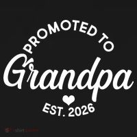 Promoted To Grandpa EST 2026 Bucket Hat thumb 4