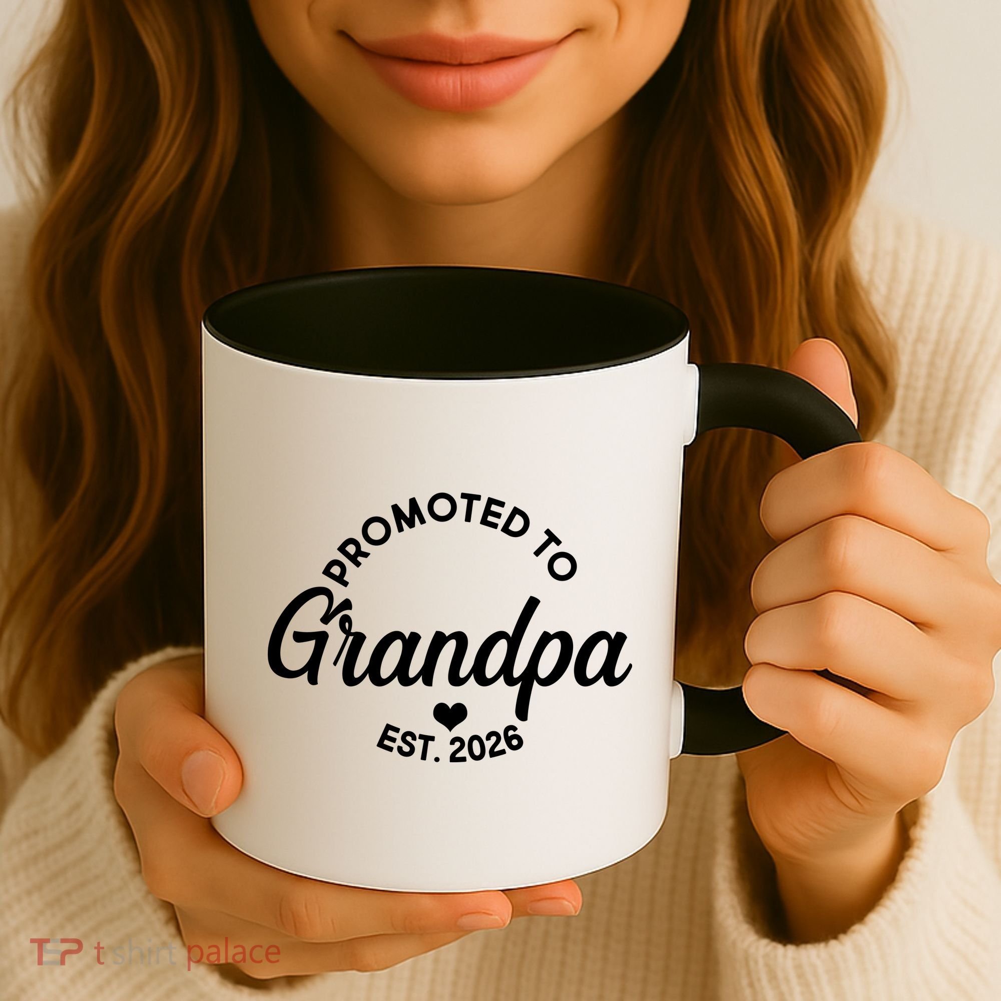 Promoted To Grandpa EST 2026 Coffee Mug
