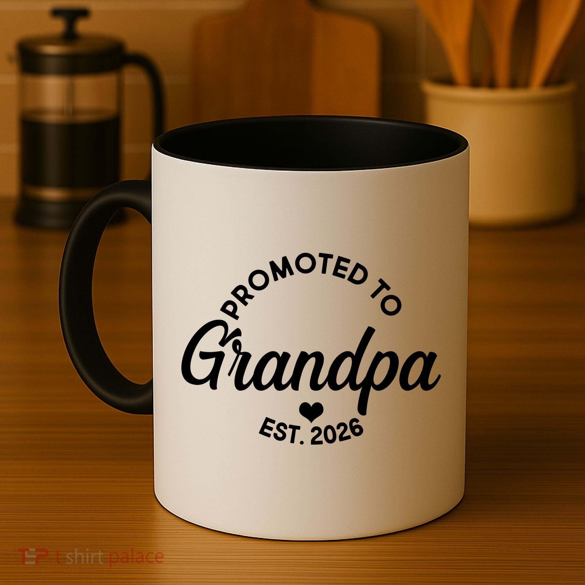 Promoted To Grandpa EST 2026 Coffee Mug
