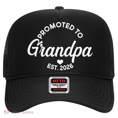 Promoted To Grandpa EST 2026 Hat