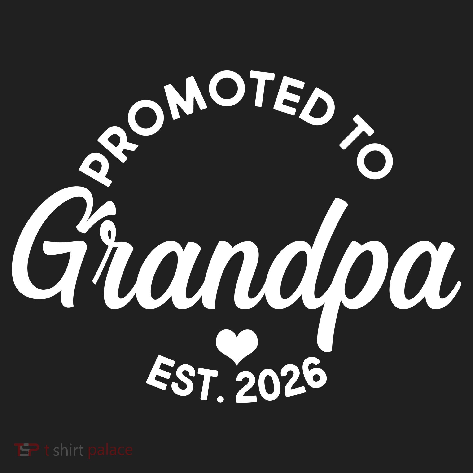 Promoted To Grandpa EST 2026 Golf Towel
