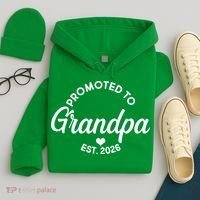 Promoted To Grandpa EST 2026 Hoodie thumb 4