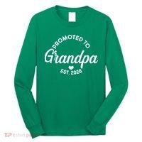 Promoted To Grandpa EST 2026 Long Sleeve Shirt thumb 0