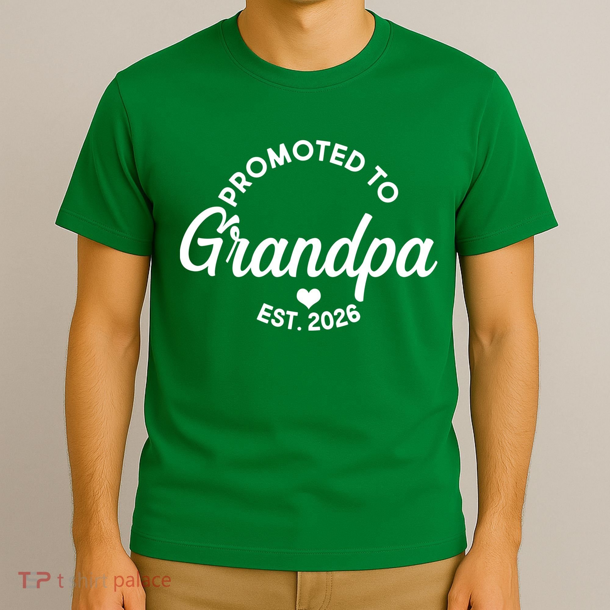 Promoted To Grandpa EST 2026 T-Shirt