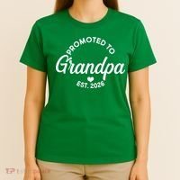 Promoted To Grandpa EST 2026 T-Shirt thumb 4