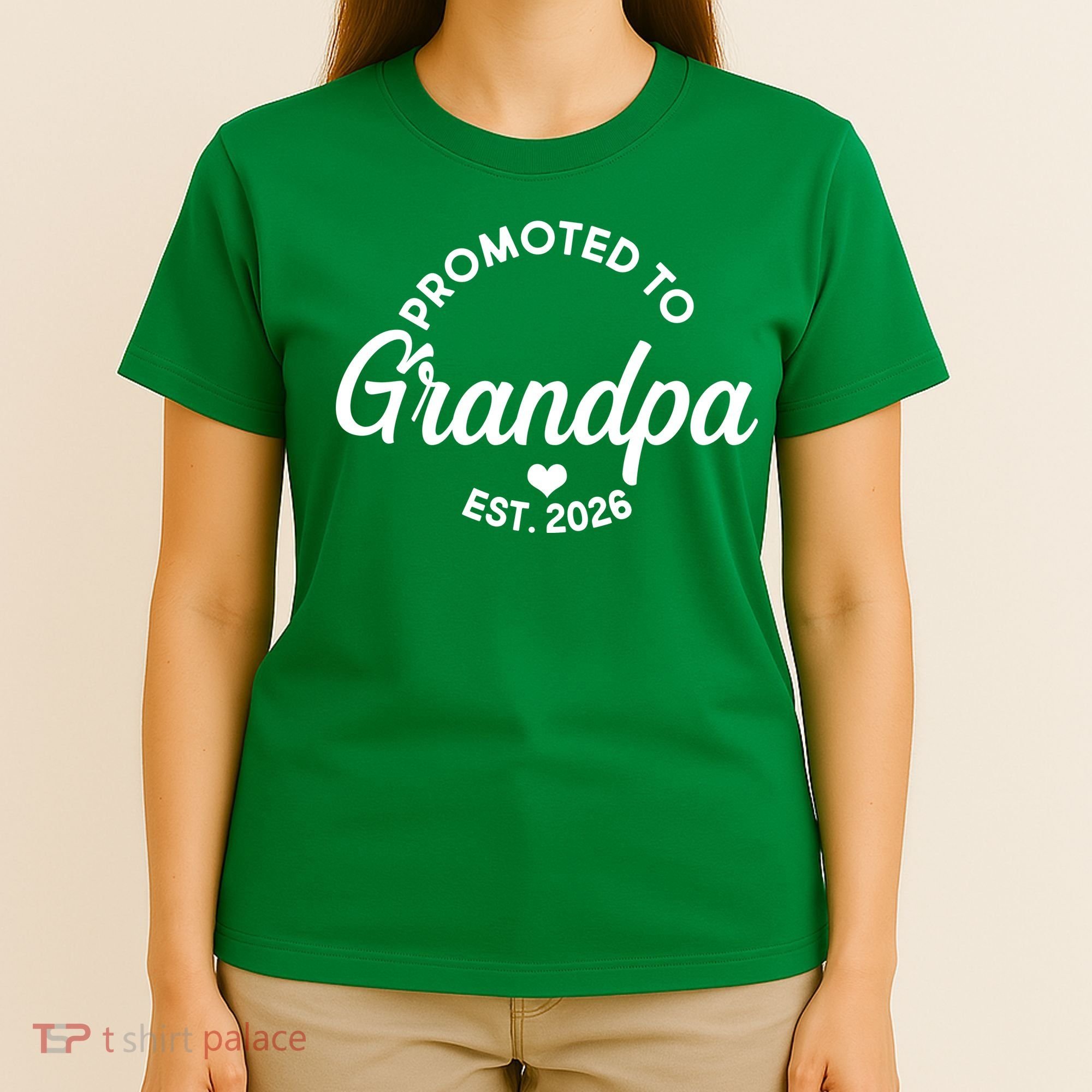Promoted To Grandpa EST 2026 T-Shirt
