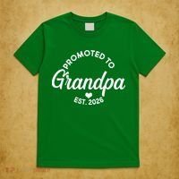 Promoted To Grandpa EST 2026 T-Shirt thumb 5