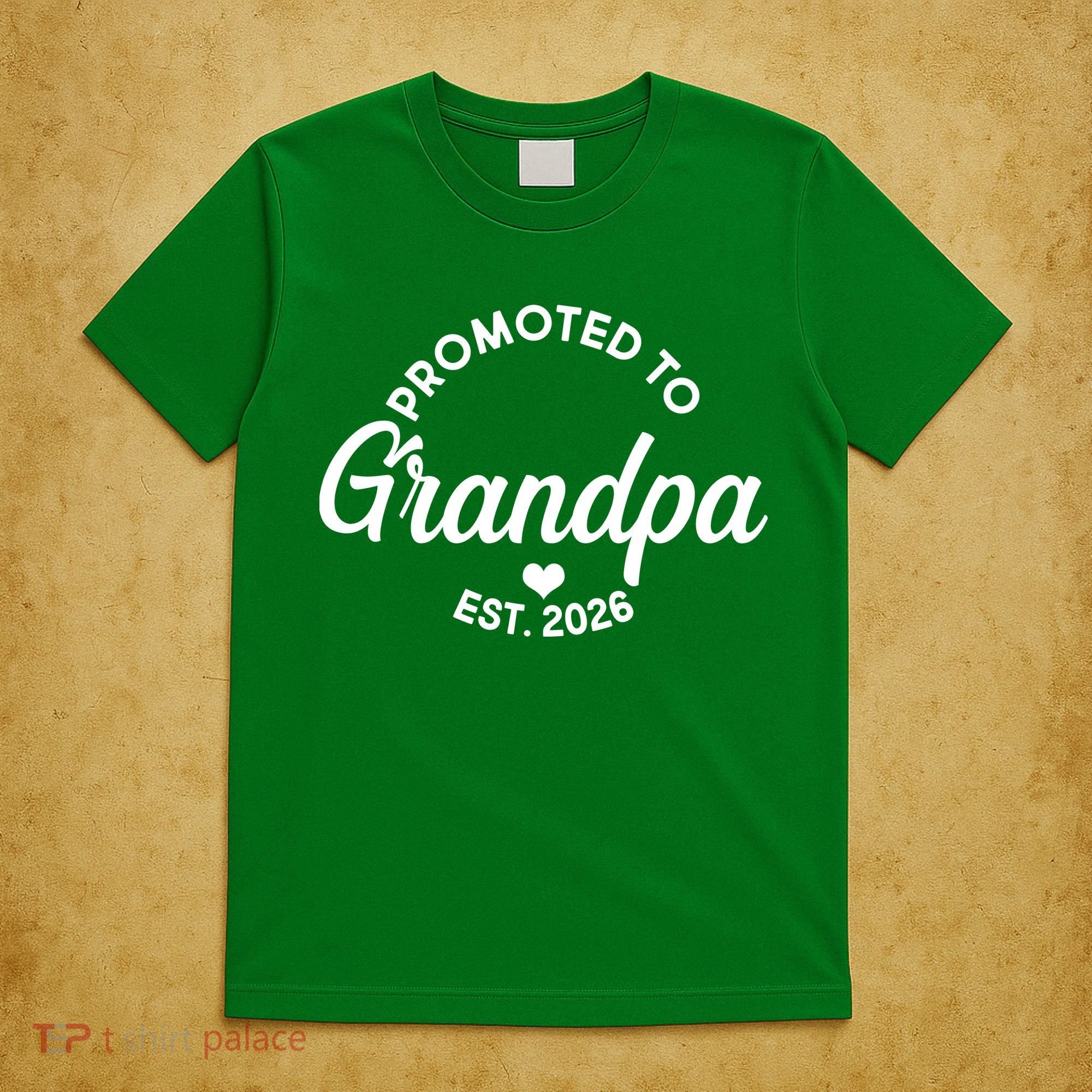 Promoted To Grandpa EST 2026 T-Shirt