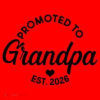 Promoted To Grandpa EST 2026 Santa Hat thumb 1